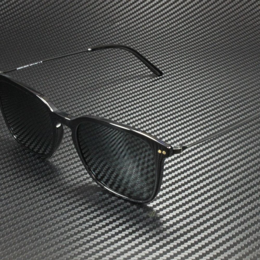 Giorgio Armani Men's Black and Grey Sunglasses!